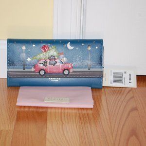 NWT - Radley London Driving Home for Christmas - Large Flapover Wallet
